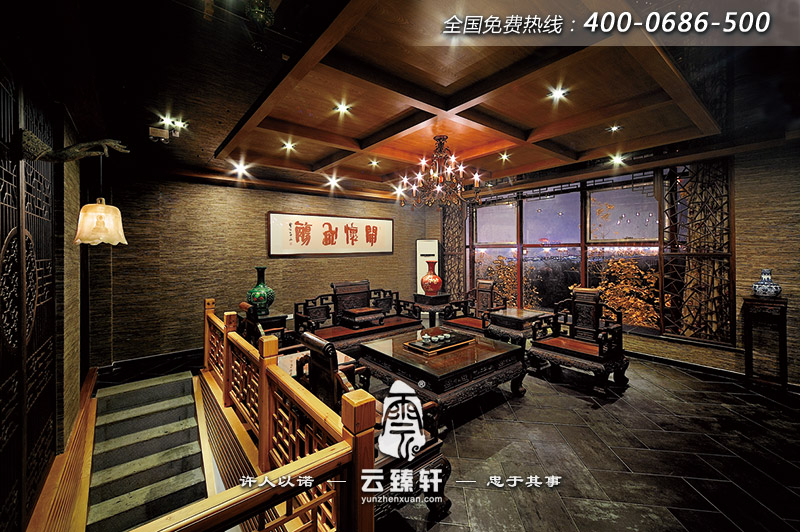 禪意茶樓設(shè)計效果圖